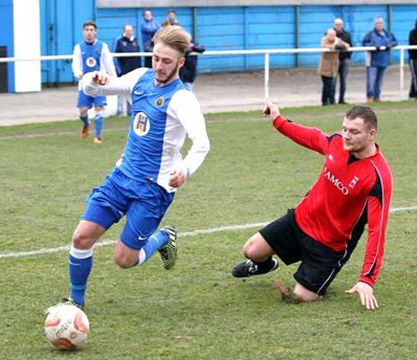 Sam Finlaw, Staveley's Man of the Match for the second game running, then placed a shot wide after a corner was only half-cleared.