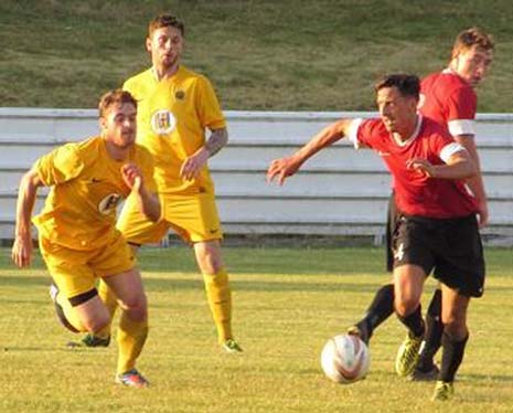 Trialist Jack Bradbury put the visitors in front, eight minutes after the restart, with a well taken goal from 12 yards out