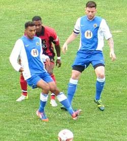 Staveley faced their toughest pre-season test so far today, against Evo-Stik Premier League opposition in Mickleover Sports, the same team who ended the Trojans involvement in last year's FA Cup.