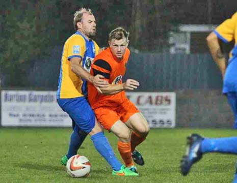 It hadn't been all Bottesford though and Shaun Nesbitt took control in midfield, surging forward to beat two or three players, but he was crowded out on the edge of the box before he could get his shot away and the chance was lost.